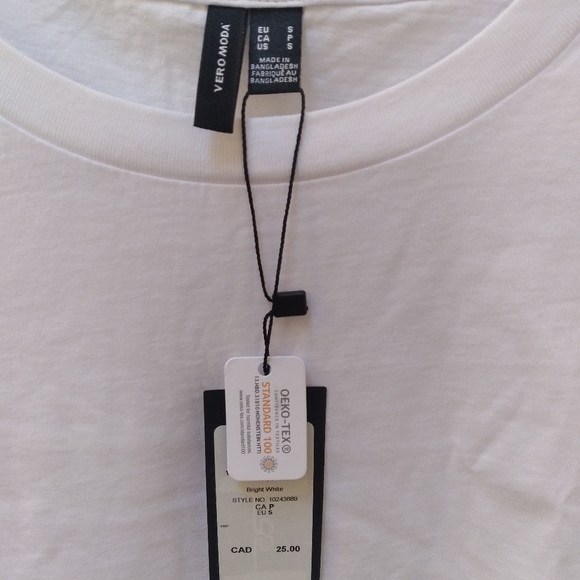 Vero Moda white t-shirt, small, New with tag - Picture 11 of 14